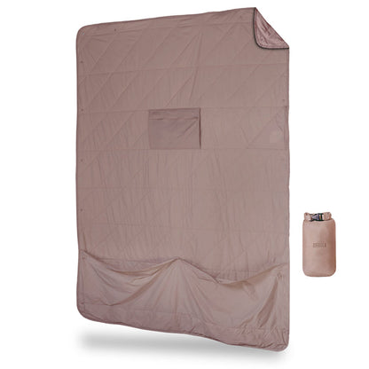 Layover™ XL Travel Blanket - Packable & Puffy | Quartz Gravel