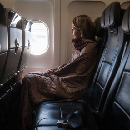 Layover™ XL Travel Blanket - Packable & Puffy | Quartz Gravel
