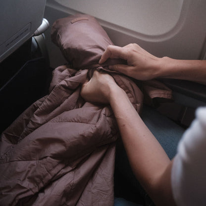 Layover™ XL Travel Blanket - Packable & Puffy | Quartz Gravel