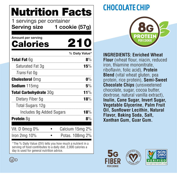 Lenny & Larry's Complete Cookie Snack Size 2oz 12pk