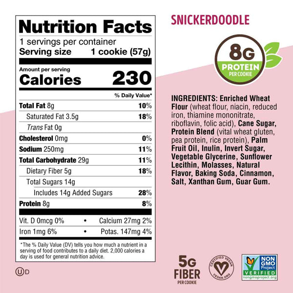 Lenny & Larry's Complete Cookie Snack Size 2oz 12pk