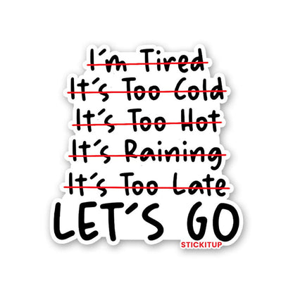 Let's Go 1.0 Sticker - Stickers | STICK IT UP