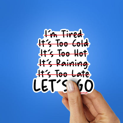 Let's Go 1.0 Sticker - Stickers | STICK IT UP