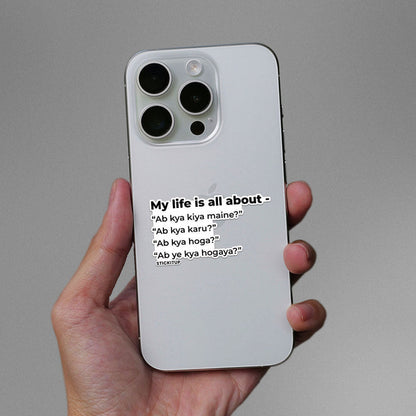 LIFE IS ALL ABOUT Sticker - Stickers | STICK IT UP