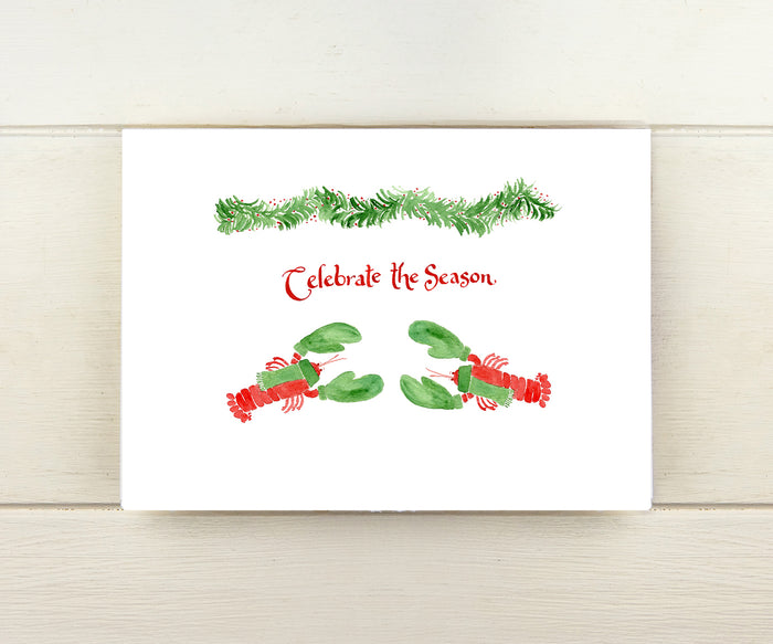 Lobsters Holiday Card
