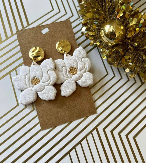 Magnolia Drop Earrings