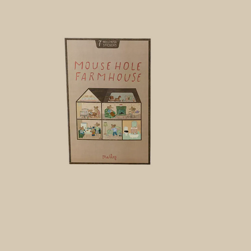 Maileg Wallpaper, Mouse Hole Farmhouse