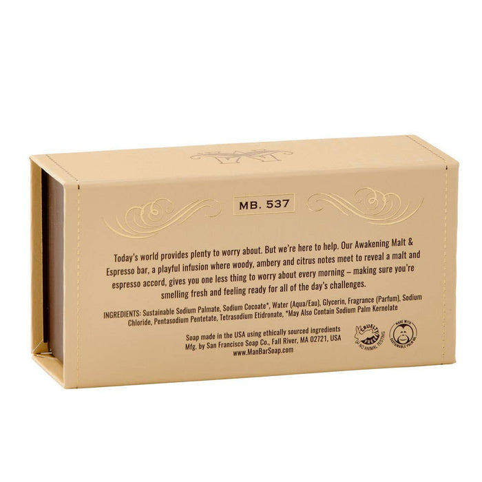 Man Bar Soap - Malt & Espresso 10oz Man Bar