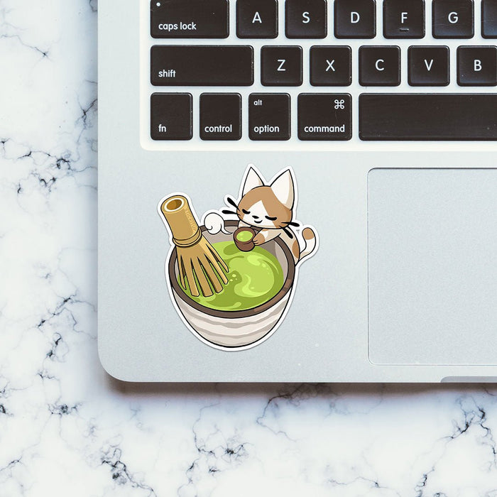 Matcha Meow Sticker - Stickers | STICK IT UP
