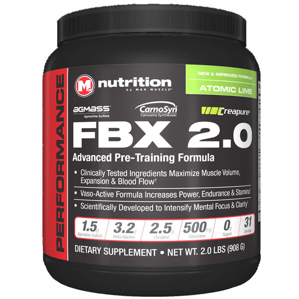 Max Muscle FBX 2.0 Pre-Workout 31 Servings
