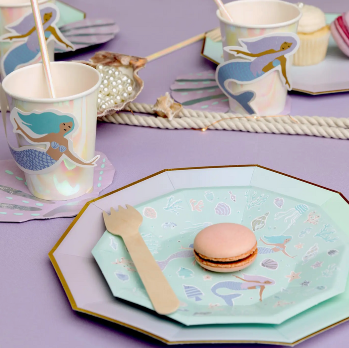 Mermaid Small Paper Party Plates