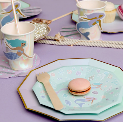Mermaid Small Paper Party Plates