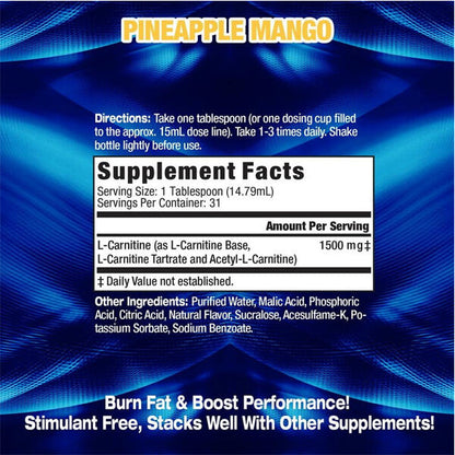 MHP Liquid L-Carnitine 1500mg