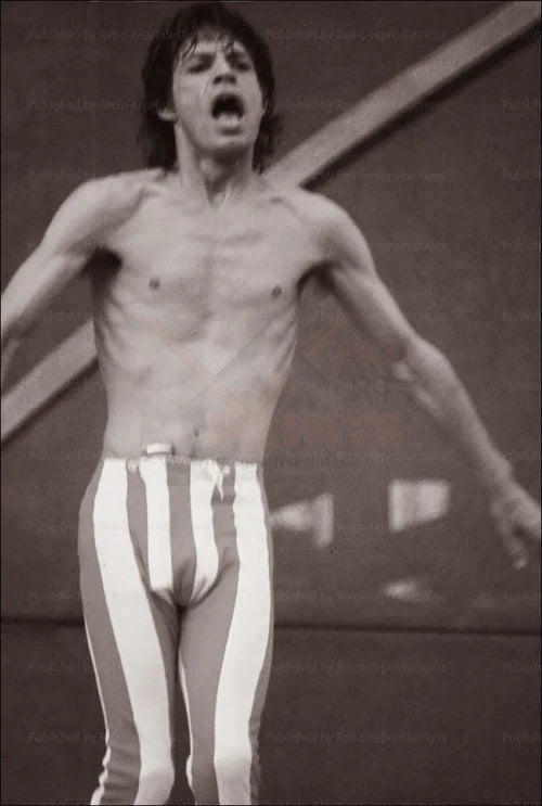 Mick Jagger Paris Concert 1991 - VINTAGEARTREPRINTS.COM