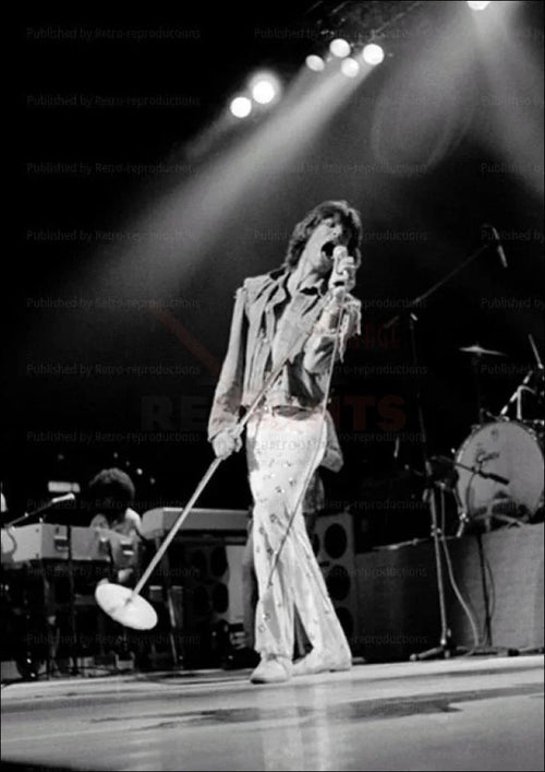Mick Jagger 1060's Rolling Stones Band - VINTAGEARTREPRINTS.COM
