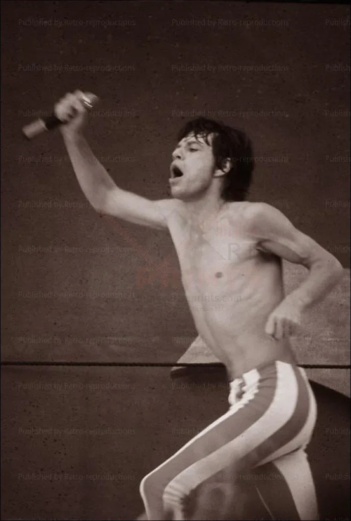 Mick Jagger Paris Concert 1991 - VINTAGEARTREPRINTS.COM