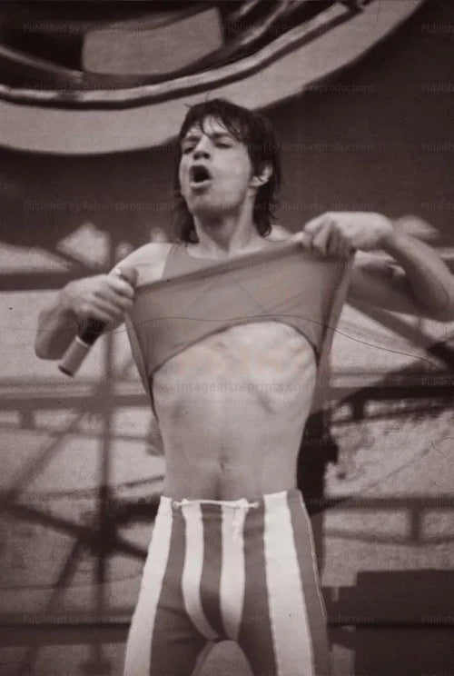 Mick Jagger Paris Concert 1991 - VINTAGEARTREPRINTS.COM