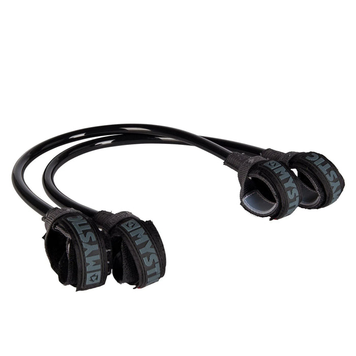 Mystic Fixed Harness Lines black windsurfing accessory with adjustable straps