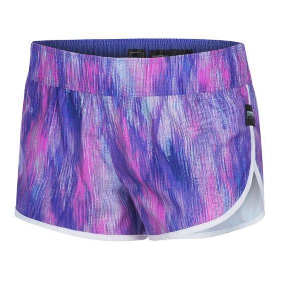 Mystic Fresh Women's Boardshort Hollywood Pink, purple and pink boardshort with white trim