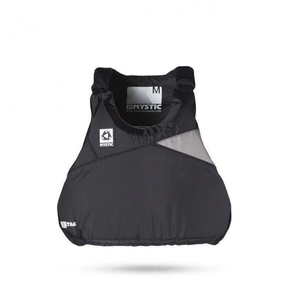 Mystic Star Float Jacket Buoyancy Aid, black, front view, for multi-sport water activities