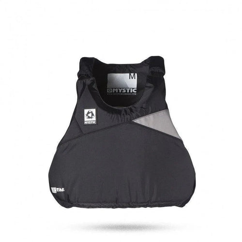 Mystic Star Float Jacket Buoyancy Aid, black, front view, for multi-sport water activities