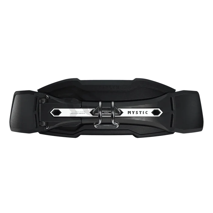 Mystic Stealth Bar black kitesurfing harness with fiber-fusion composite, ideal for watersports in Whitstable