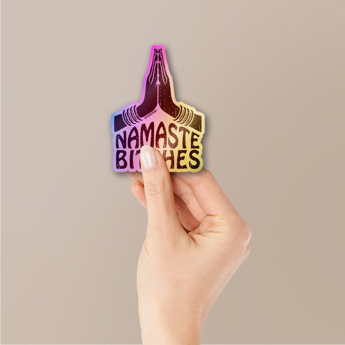 Namaste Sticker Holographic Stickers - Holographic stickers | STICK IT UP