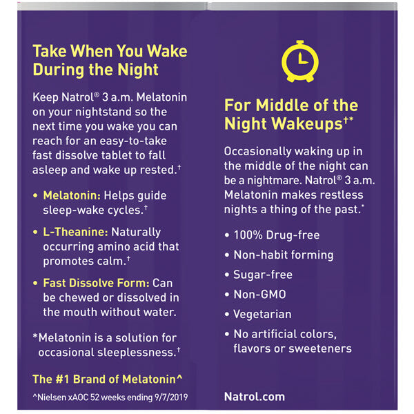 Natrol 3am Melatonin Sleep Support