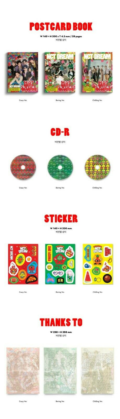 NCT DREAM - Hot Sauce (Photobook Ver. You can Choose Version)