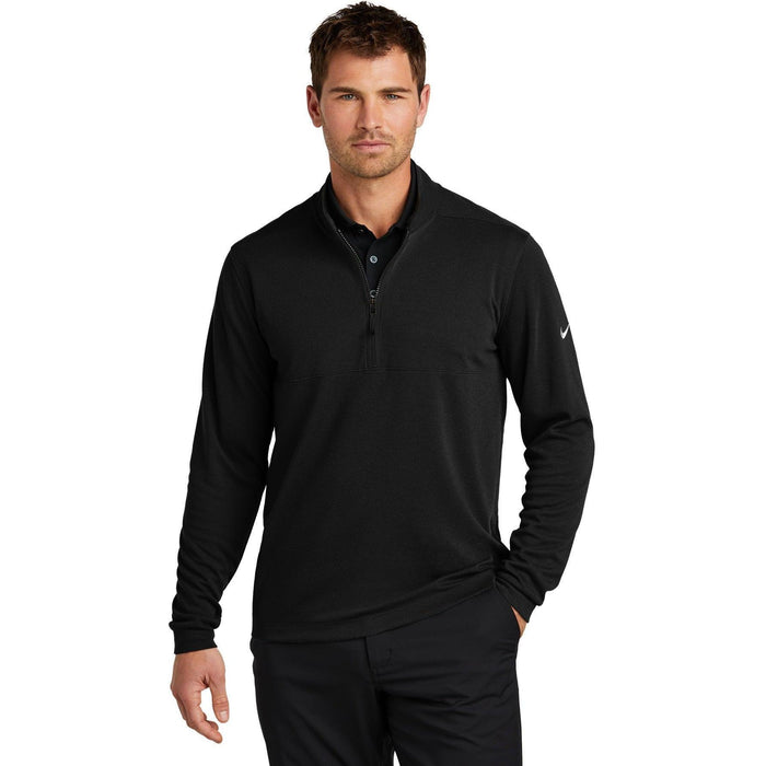 no-logo Nike Textured 1/2-Zip Cover-Up-Nike-Thread Logic
