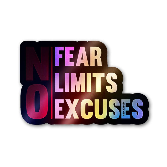 No Fear Sticker Holographic Stickers - Holographic stickers | STICK IT UP