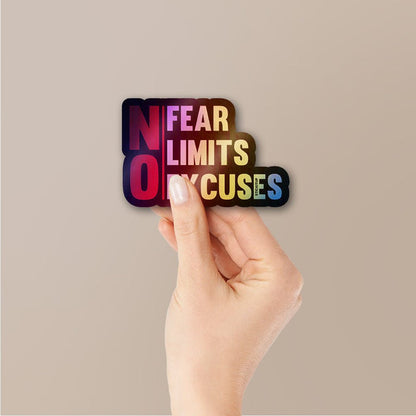 No Fear Sticker Holographic Stickers - Holographic stickers | STICK IT UP