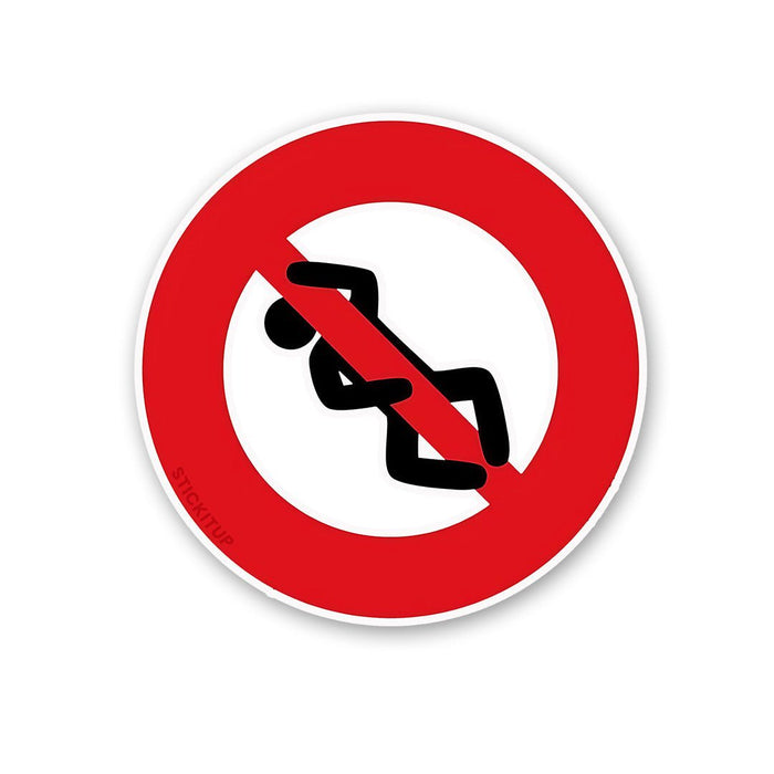 No Sliding Sticker Sticker - Stickers | STICK IT UP