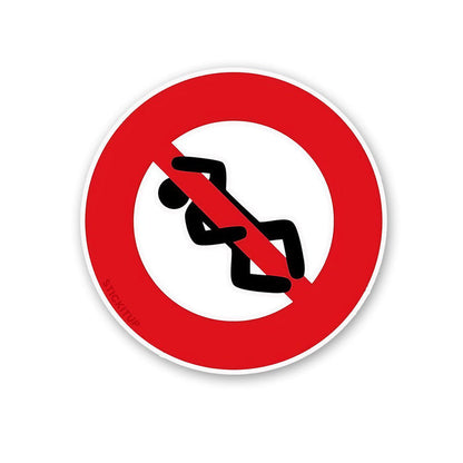No Sliding Sticker Sticker - Stickers | STICK IT UP