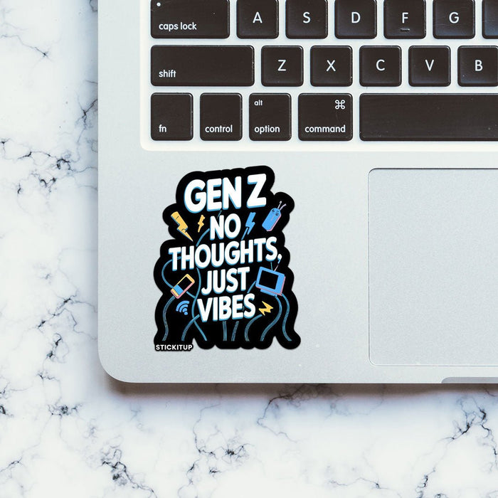 NO THOUGHTS JUST VIBE Sticker - Stickers | STICK IT UP