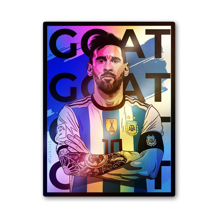No.10 GOAT Holographic Stickers - Holographic stickers | STICK IT UP