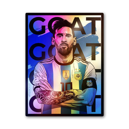 No.10 GOAT Holographic Stickers - Holographic stickers | STICK IT UP