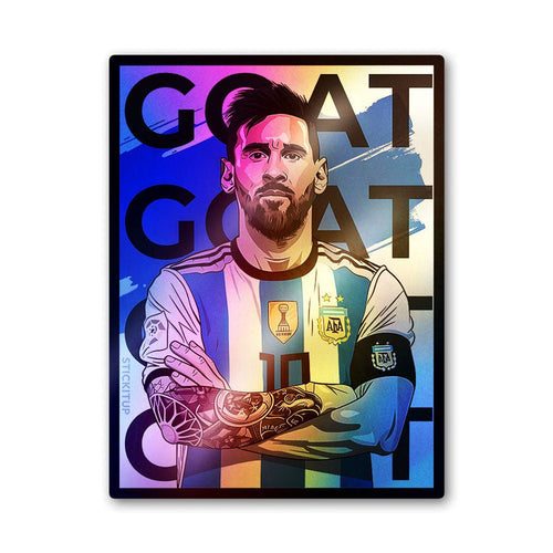No.10 GOAT Holographic Stickers - Holographic stickers | STICK IT UP
