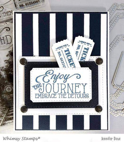 Notched Rectangles Die Set - Whimsy Stamps