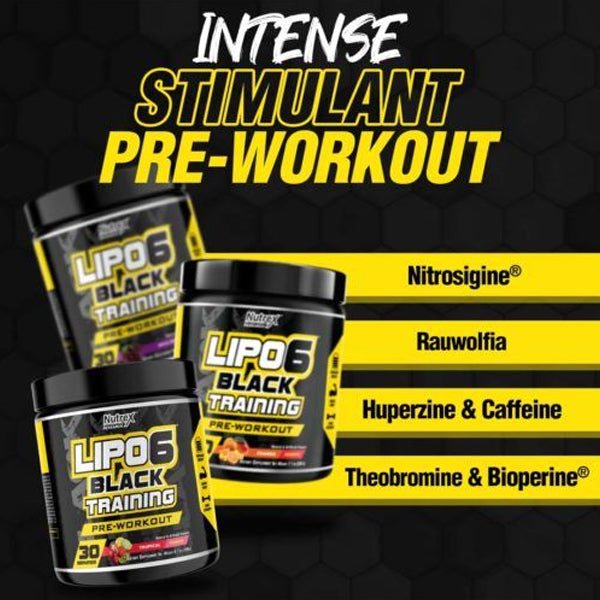 Nutrex Lipo6 Black Training 30 Servings
