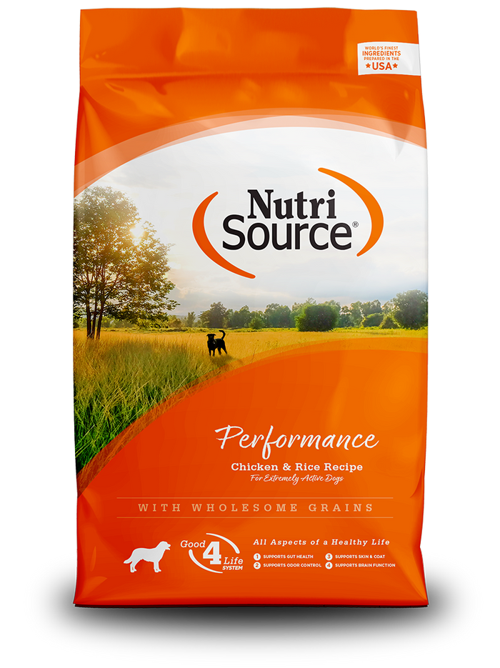 Nutrisource Performance Chicken and Rice Formula Dry Dog Food