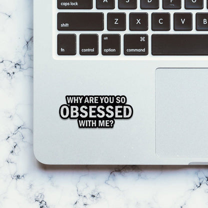 Obsessed Glitter Sticker - Glitter Stickers | STICK IT UP