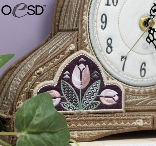 OESD Freestanding Mantle Clock Design 13022 Physical USB or Digital Download