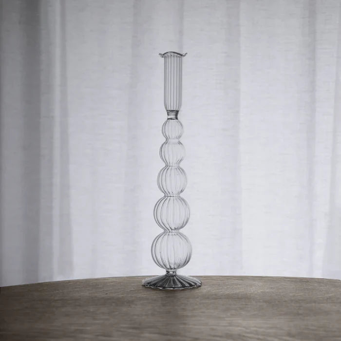 Olivia 12" Candlestick Clear