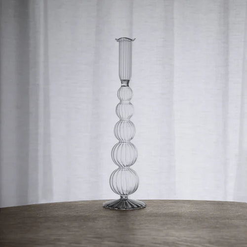 Olivia 12" Candlestick Clear