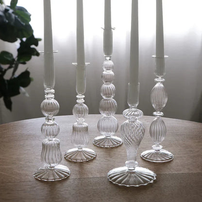 Olivia 12" Candlestick Clear