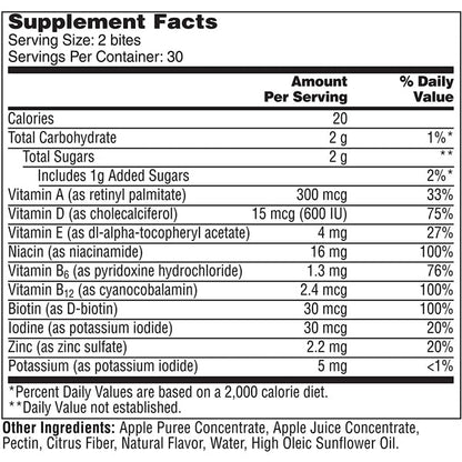 One a Day Men's Natural Fruit Bites Multivitamin