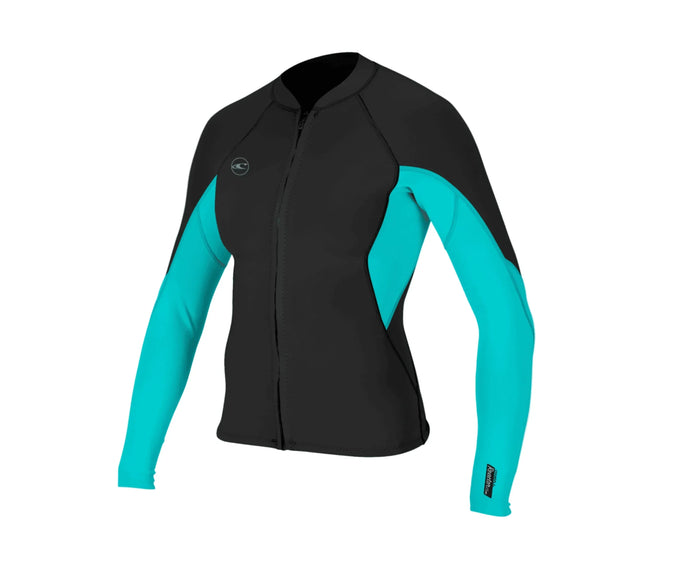 ladies oneill front zip neoprene wetsuit jacket
