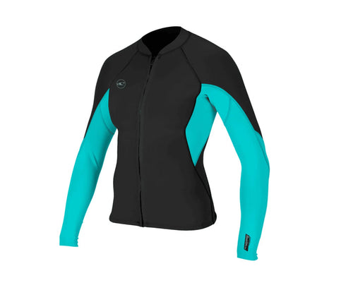 ladies oneill front zip neoprene wetsuit jacket