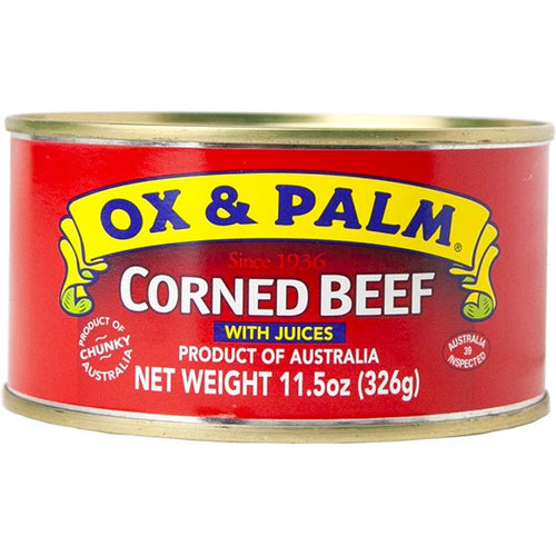 Ox & Palm Corned Beef with Juices 11.5oz | Product of Australia